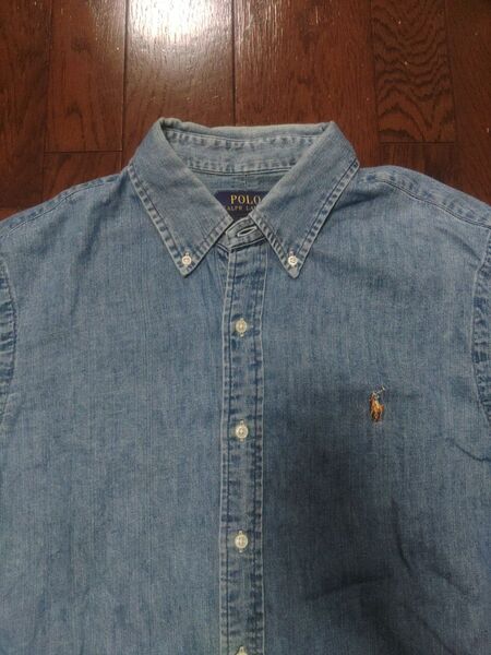 POLO RALPH LAUREN タンガリーシャツ デニムシャツ シャツ 長袖 L slim fit