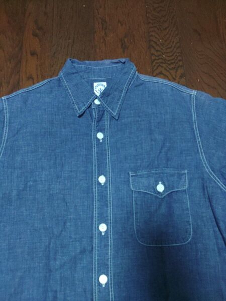 CORONA シャンブレーシャツ デニムシャツ 半袖 M