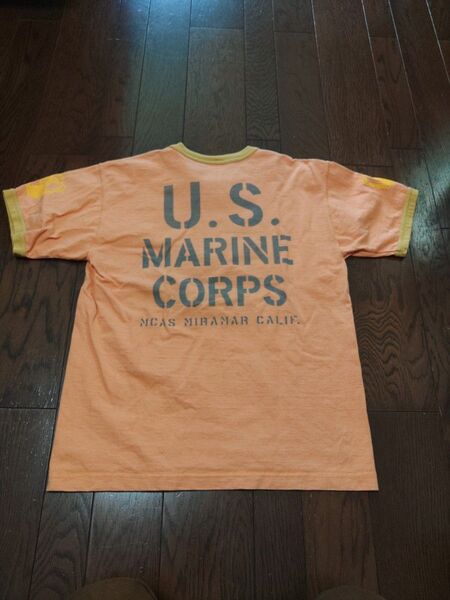 TOYS McCOY Tシャツ リンガーTシャツ M オレンジ 黄色