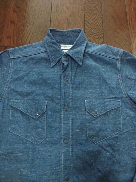 ヘラーズカフェ シャンブレーシャツ デニムシャツ 36 長袖シャツ WAREHOUSE