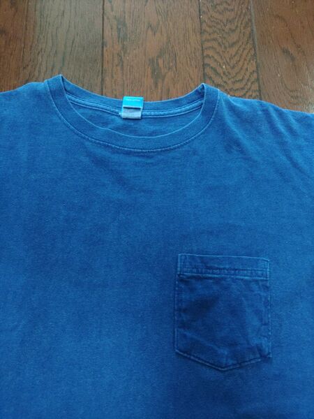 GOOD ON Tシャツ ポケT L インディゴ