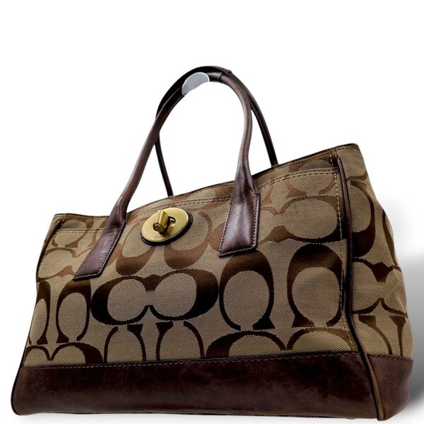 COACH トートバッグ シグネチャー コーチ 肩がけ ハンド 0895