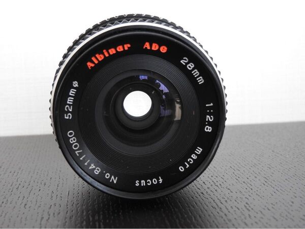 Albinar ADG 28mm 1:2.8 macro focus 単焦点 オールド レンズ