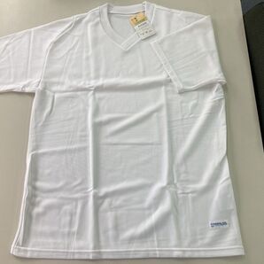 体操服 セミラグランVネックシャツ 白 S