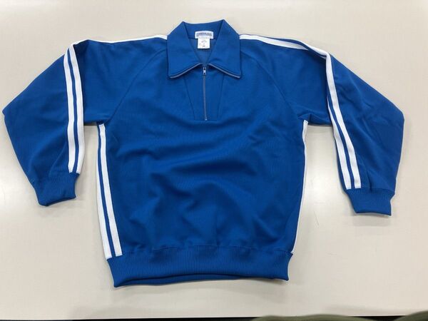 体操服 ジャージ上着 ダンネックシャツ ブルー Mサイズ 限定2着