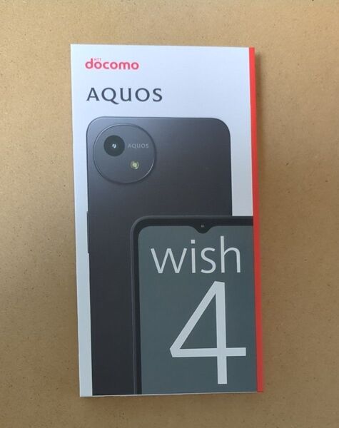 AQUOS wish4 SH-52E 6.6インチ メモリー4GB ストレージ64GB ブラック ドコモ 手帳型ケース付き