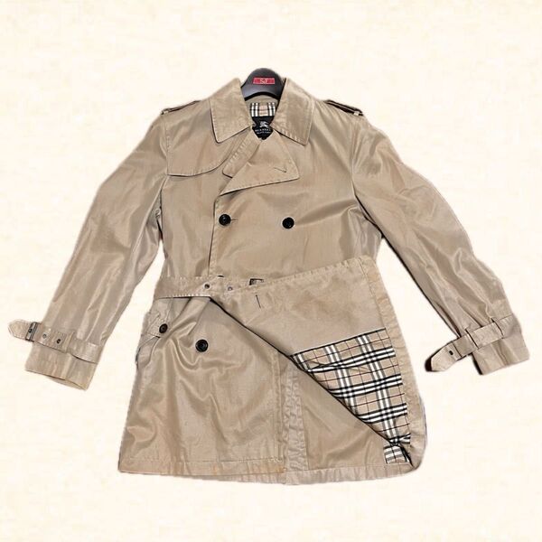 Burberry バーバリー Black label ブラックレーベル トレンチコート ノバチェック メンズ Lサイズ