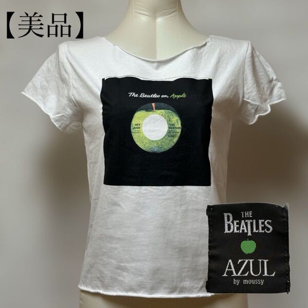 【美品】AZUL by moussy ビートルズ コラボ Tシャツ