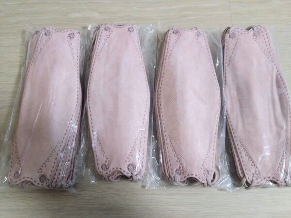 3D立体不織布マスク スモーキーピンク 40枚