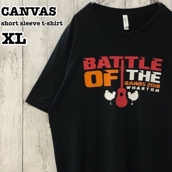 CANVAS US アメリカ古着 バンドコンテスト プリント 半袖Tシャツ XL
