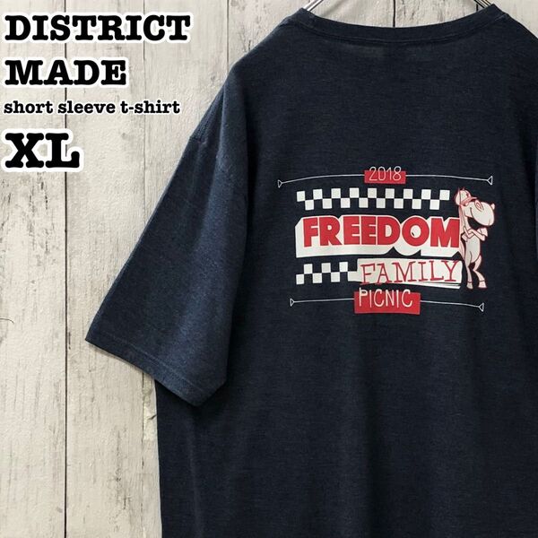 DISTRICT MADE US アメリカ古着 イベント系 両面プリント 半袖Tシャツ XL