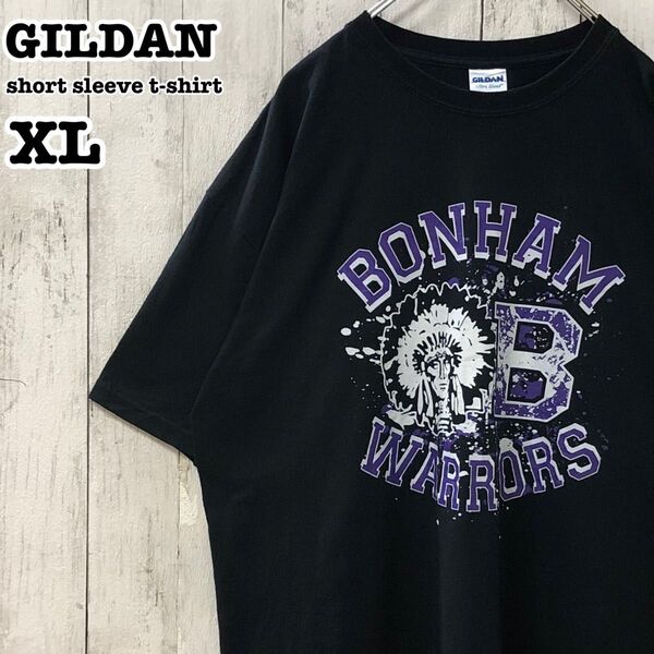 ギルダン US アメリカ古着 チーム プリント 半袖Tシャツ XL