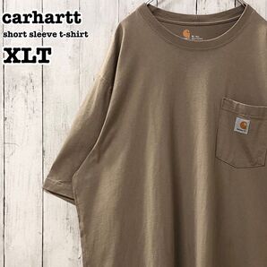 カーハート US アメリカ古着 ワンポイントロゴ 半袖 ポケットTシャツ XLT