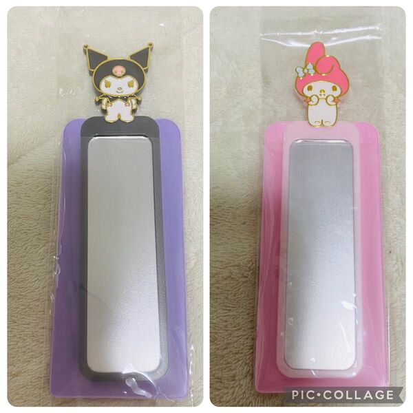 サンリオ マイメロクロミ 新品 コンパクトミラー Sanrio 紫 鏡