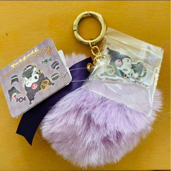 クロミ ファーチャーム 20周年 20th サンリオ Sanrio ファー キーホルダー ファーキーホルダー チャーム