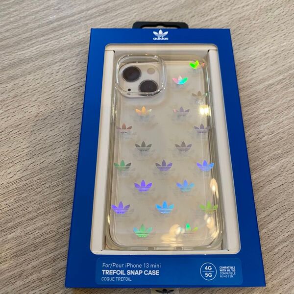 【新品未開封】adidas iPhone13mini スマホケース ホログラム