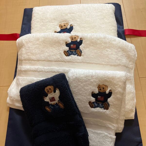 【新品】RALPH LAUREN ラルフローレン ポロベアー タオルセット ハンドタオル フェイスタオル