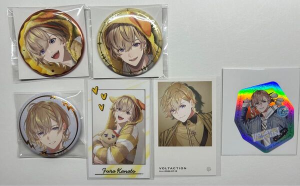 にじさんじ VOLTACTION 風楽奏斗 ランダムチェキ風カード 缶バッチ