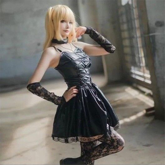 デスノート 弥海砂 コスプレ衣装 セット Lサイズ ウィッグ付き ミサミサ コスプレ