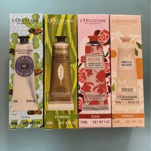 ロクシタン ハンドクリーム4個セット シア バーベナ ローズ ネロリ 30ml