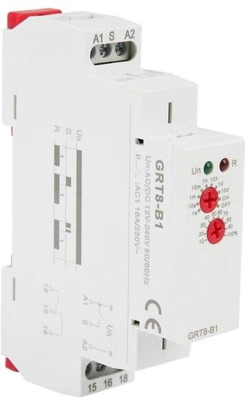 AC/DC 12V〜240V GRT8-B1 ミニ電源オフ遅延時間リレー