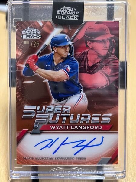 2025 TOPPS CHROME BLACK ワイアット・ラングフォード /25