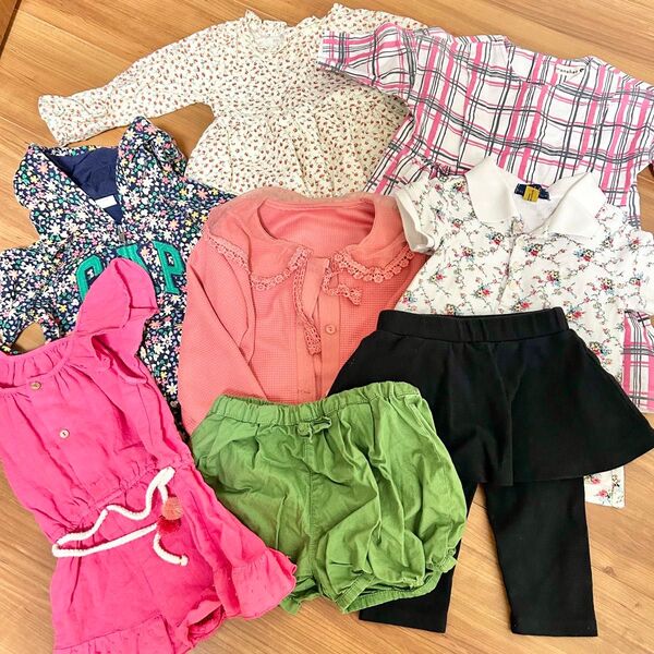 女の子 子供服 ブランド入り 春夏服まとめ売り 90〜100 ワンピース ポロシャツ ラルフローレン GAP ブランシェスなど