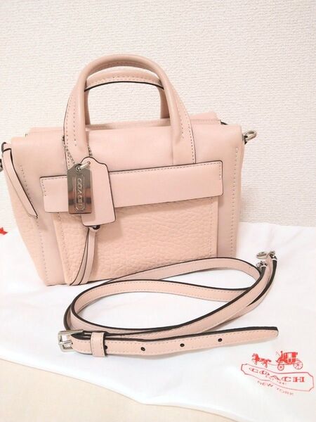 COACH ショルダーバッグ 2way コーチ ピンク ハンドバッグ 保存袋付き