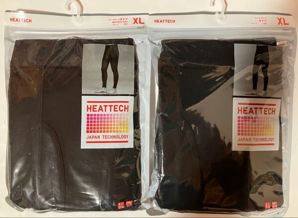 新品!ユニクロ ヒートテックタイツ XL メンズ ブラック 2枚セット