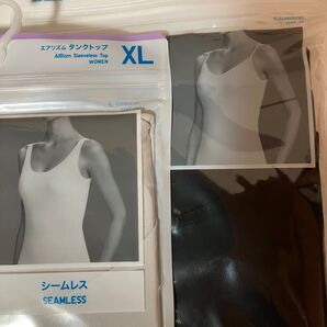 新品!ユニクロ エアリズム キャミソール タンクトップ 2枚セット XLサイズ