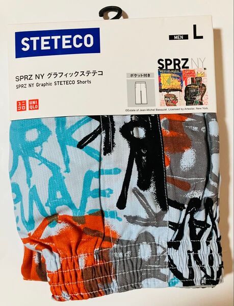 新品!ユニクロ ステテコ sprz ny ジャン・ミシェル バスキア コラボ Lサイズ