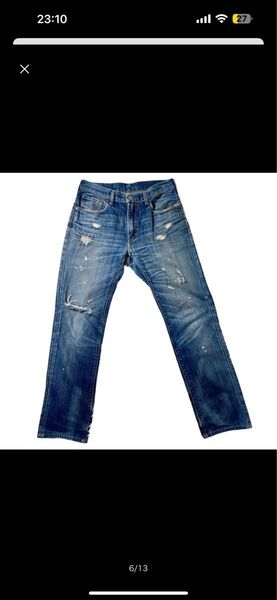 リーバイス505LEVI’Sセルビッチデニムパンツロゴ赤耳ストレートw32 古着 アメカジ