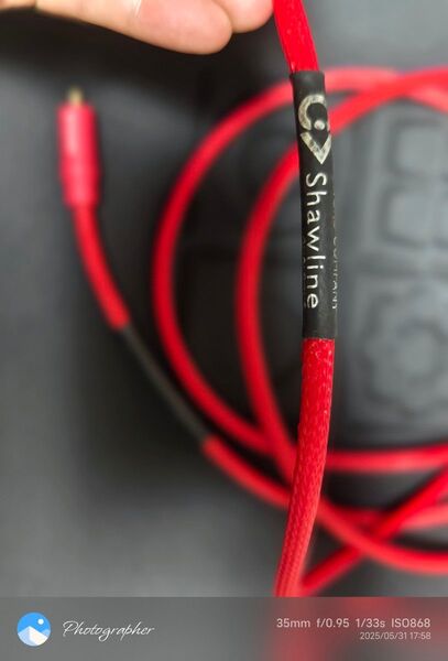 CHORD COMPANY SHAWLINE 1m ペア RCAケーブル