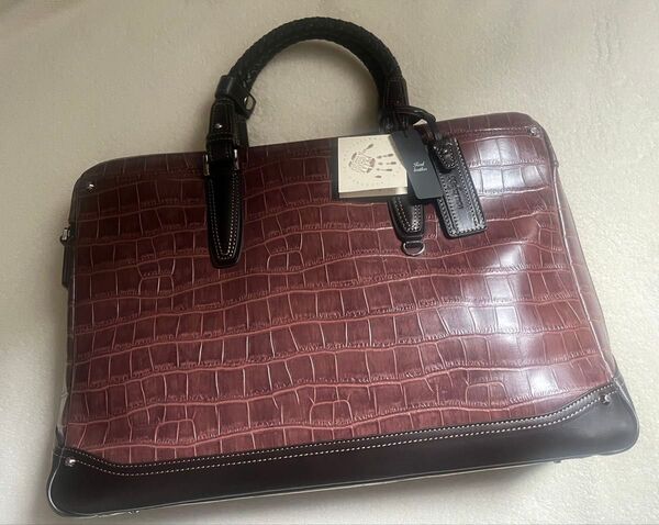 新品 Kiefer neu キーファーノイ ビジネスバッグ ブリーフケース 茶色
