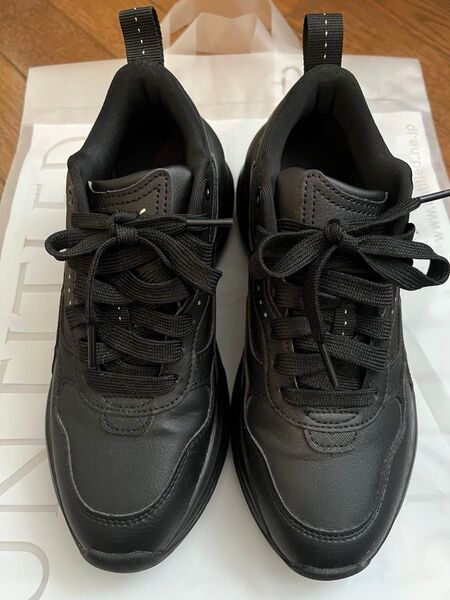 PUMA SOFTFOAM+ スニーカー シリアウエッジ 黒 厚底 23.5