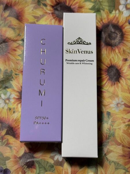 新品 CHURUMI チュルミ薬用ファンデーション&リンクルホワイトクリームセット