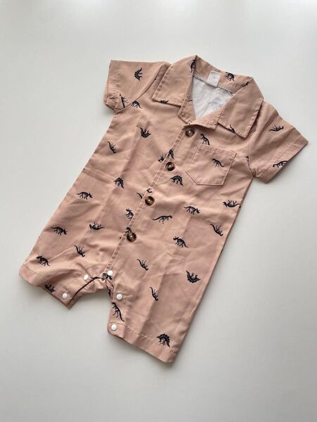 ロンパース カバーオール ベビー服 ベビー 子供服 半袖 6-9mサイズ