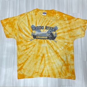 ヘインズhanes両面プリントTシャツUSサイズXL身幅約57、着丈約70ユーズド品洗濯済みです。プリント部分綺麗です。