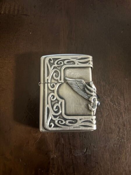 ZIPPO ジッポーライター ストーンウィングメタル オニキス三面連続加工