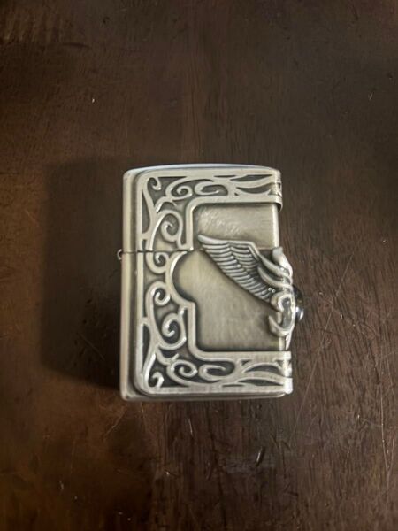 ZIPPO ジッポーライター ストーンウィングメタル オニキス三面連続加工