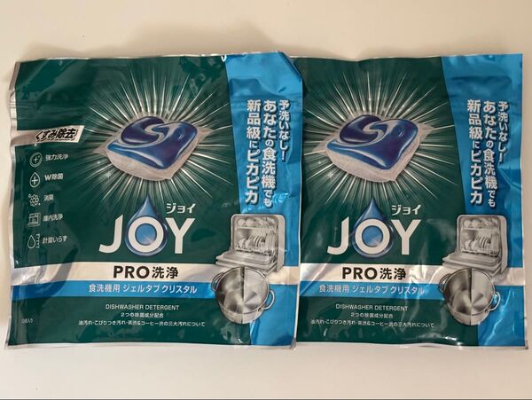 JOY ジョイ PRO洗浄 食洗機用洗剤 ジェルタブ クリスタル 13個入 ×2袋