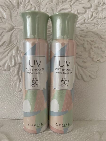★2本★セフィーヌ UVカットシャワー アロマガードUX 80g★お肌をしっかり守るUVカットスプレー