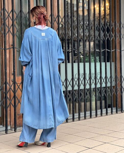 ayane テンセルデニムロングシャツ