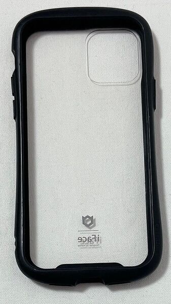 iFace Reflection iPhone 12/12 Pro ケース クリア 強化ガラス (ブラック)