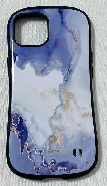 iFace First Class Marble iPhone 14 ケース (クラウドブルー)