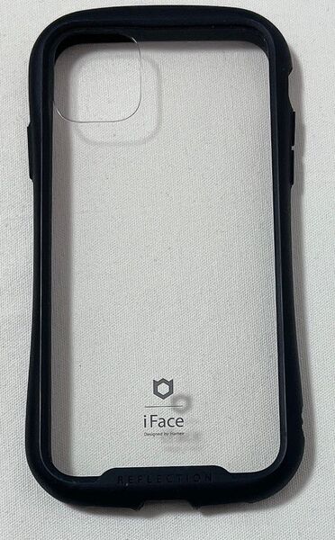 iFace Reflection iPhone 11 用 ケース 強化ガラス クリア ケース (ブラック)