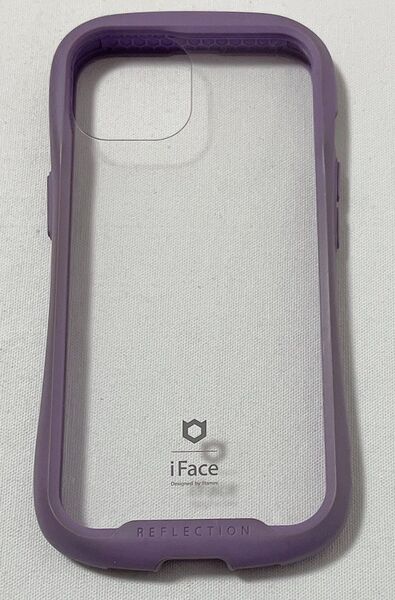 iFace Reflection iPhone 14 専用 ケース クリア 強化ガラス (パープル)