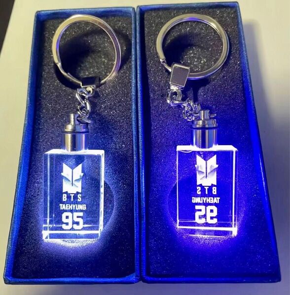 伝説の BTS 光るキーホルダー Taehyungテテ ver 電池は付きません