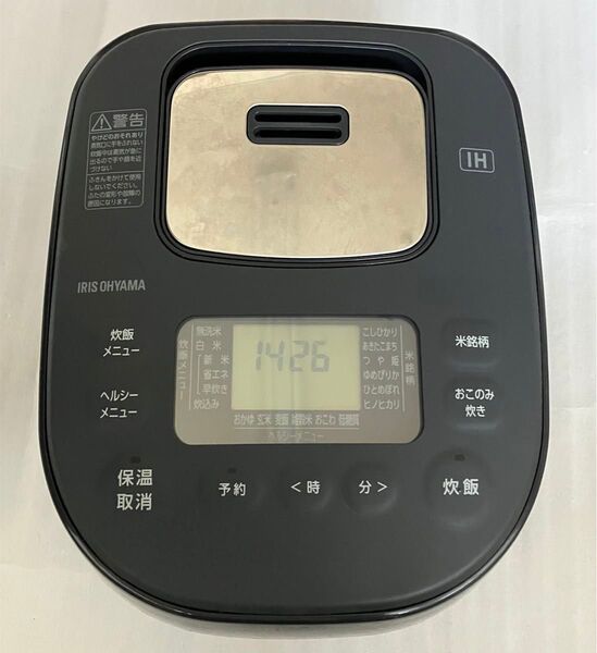 【説明文必読】IRIS OHYAMA IHジャー炊飯器 RC-IKA30-B 2023年製 ジャンク品【動作品】