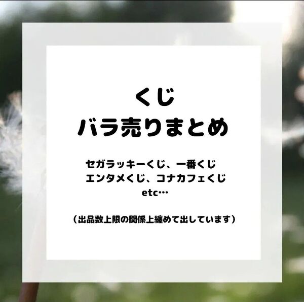 一番くじ セガラッキーくじ エンタメくじ ONEPIECE 名探偵コナン ワールドトリガー 呪術廻戦 忍たま乱太郎 他